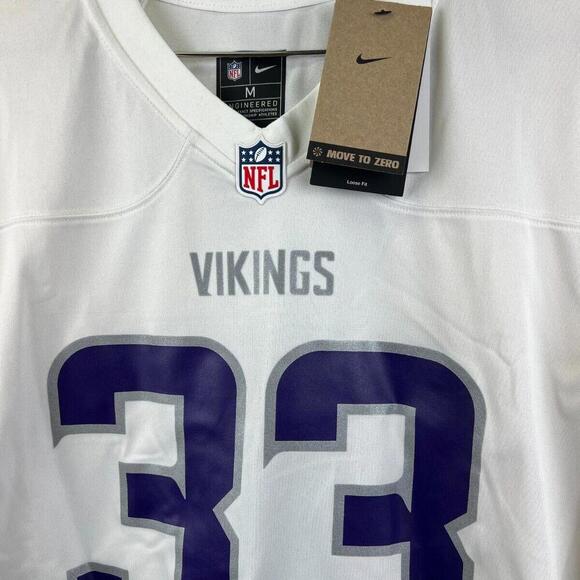 Nike Minnesota Vikings #33 Jones White NFL Game Jersey Men’s Size M Medium NWT - Picture 9 of 9